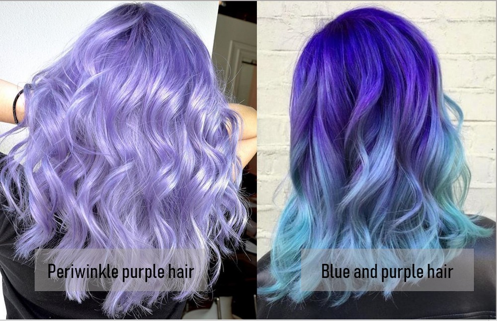 Human Hair Extensions Purple 6