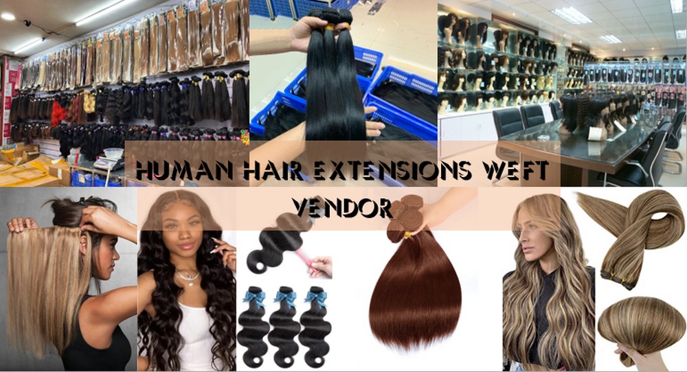 Human Hair Extensions Weft 7