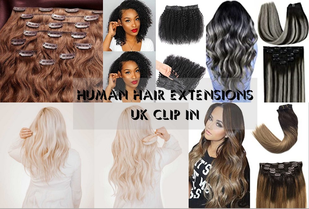 Human Hair Extensions UK Clip In