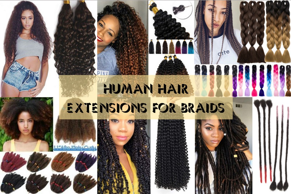 Human hair extensions for braids 1
