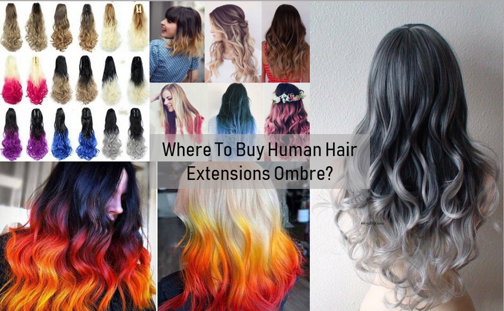 Human hair extensions ombre 8 1