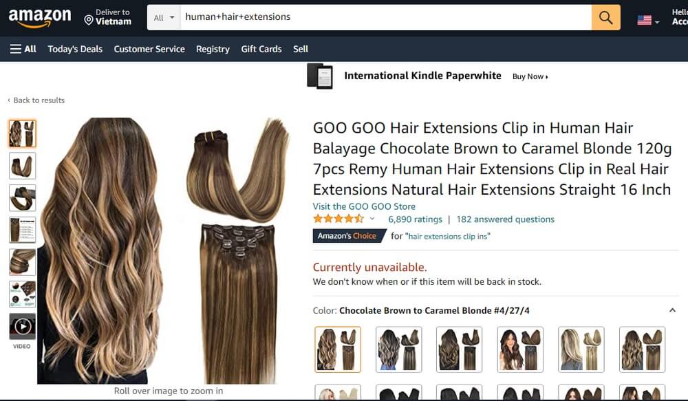 Advice for buying human hair extensions on Amazon