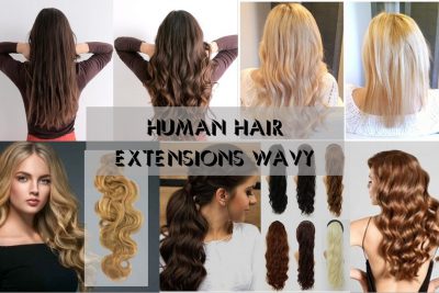 Human hair extensions wavy