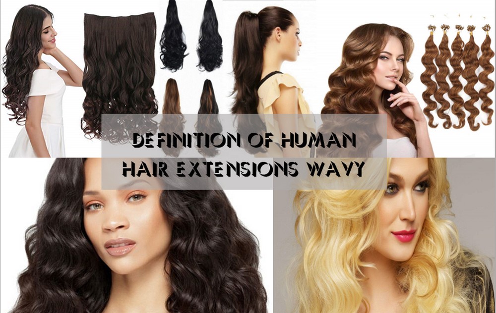 Human hair extensions wavy 2