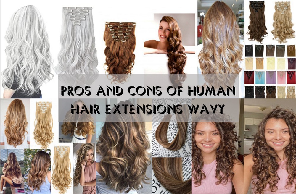 Human hair extensions wavy 3