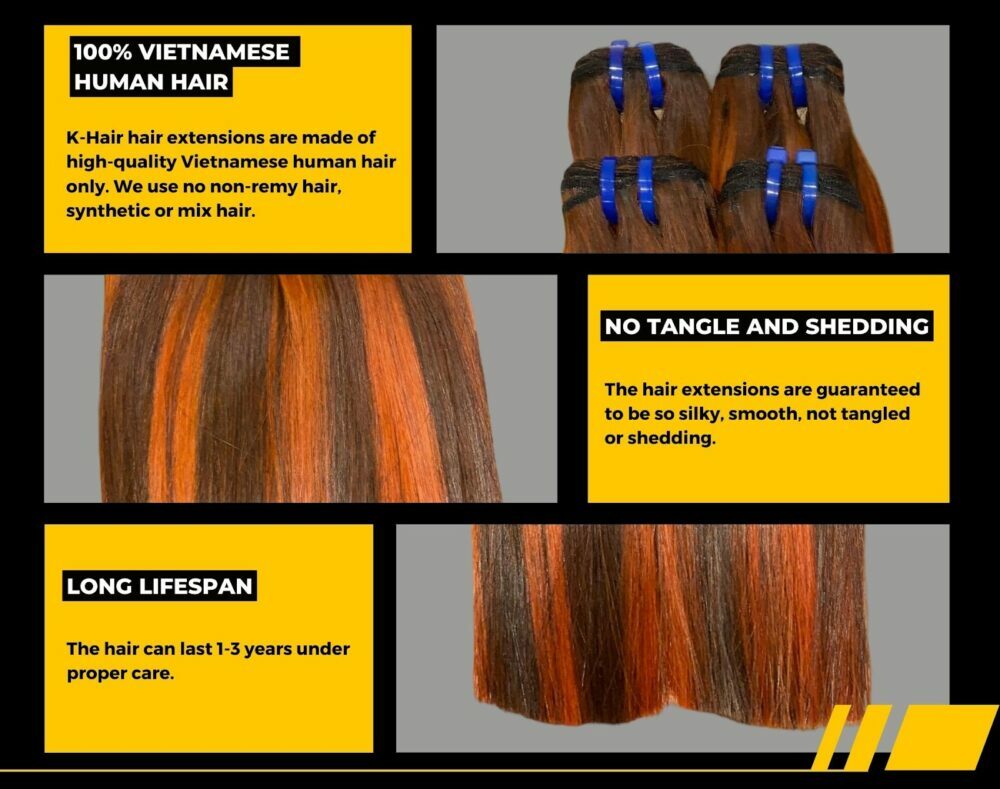 Bone Straight Piano Colour 2 Best Vietnamese Hair Weave