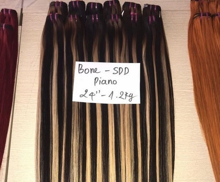 Wholesale Bone Straight Piano Colour 3 Best Vietnamese Hair Weave