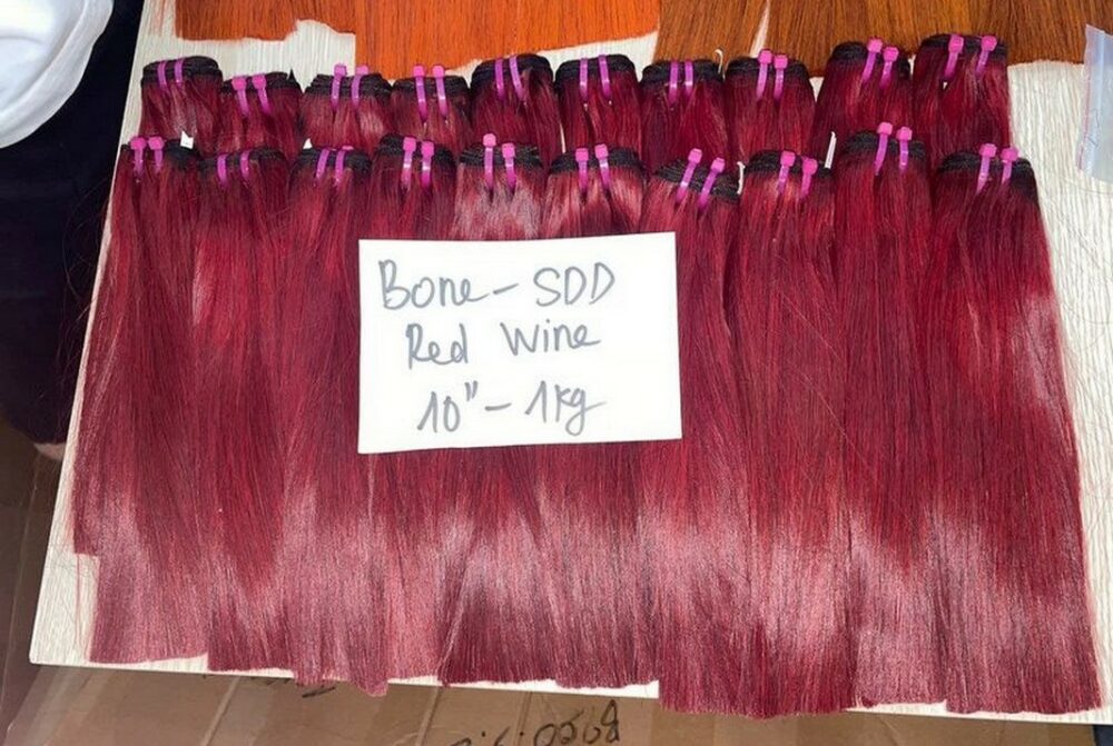 bone straight red wine ombre red wine hair weave 1
