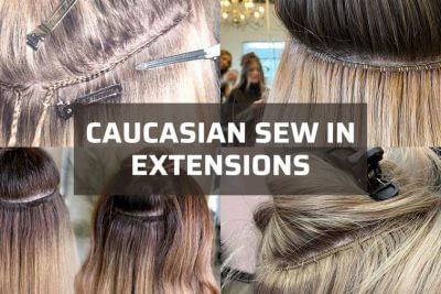 caucasian sew in extensions