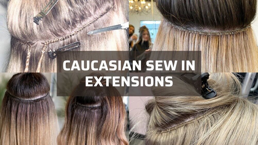 caucasian sew in