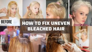 how to fix uneven bleached hair