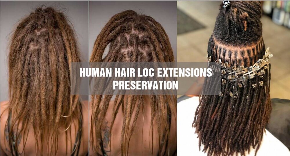 Human hair loc