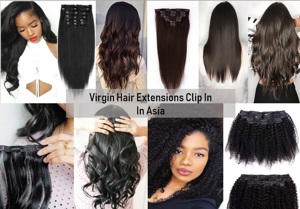 Virgin hair extensions clip in 10 1