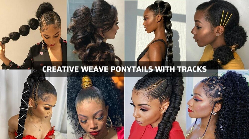 creative-weave-ponytails-with-tracks