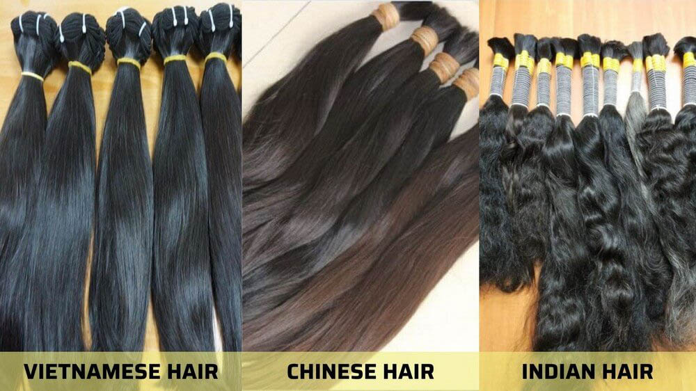 Hair origin of wholesale hair vendors in Atlanta is China, India, Vietnamese