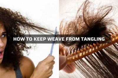 how to keep weave from tangling during the day