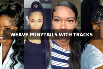 weave ponytails with tracks