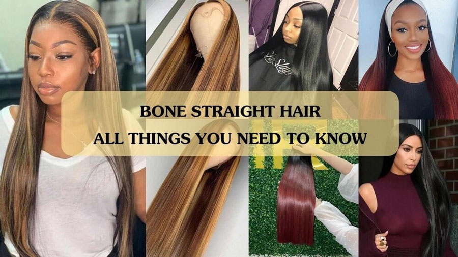 Bone straight hair