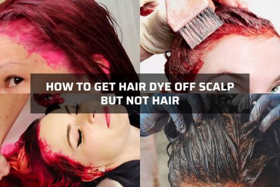 how to get hair dye off scalp but not hair