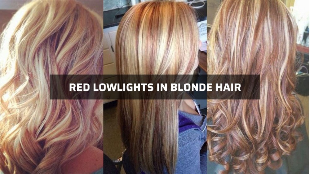 red lowlights in blonde hair 1 1