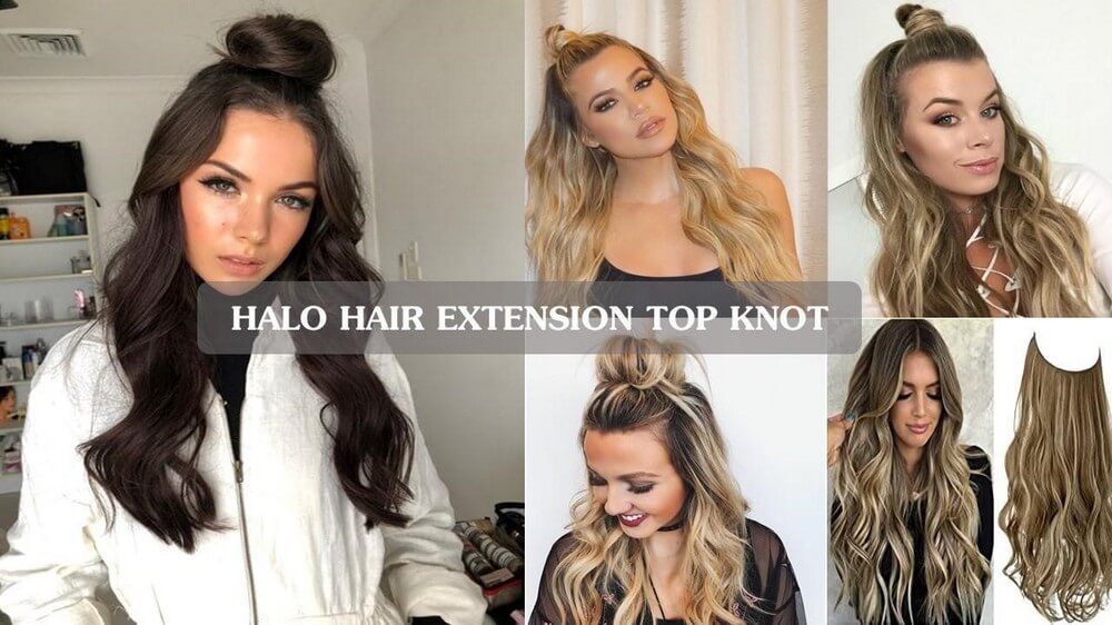 top-knot-halo-hair-extension-style