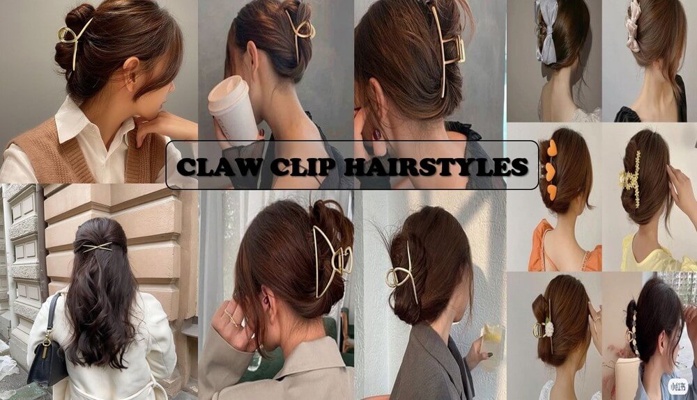 Claw clip hairstyles 1