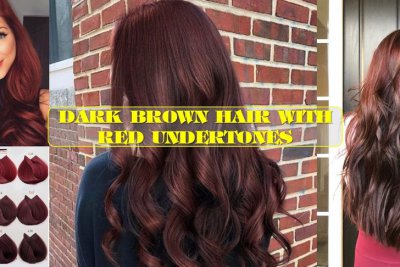 Dark brown hair with red undertones 1