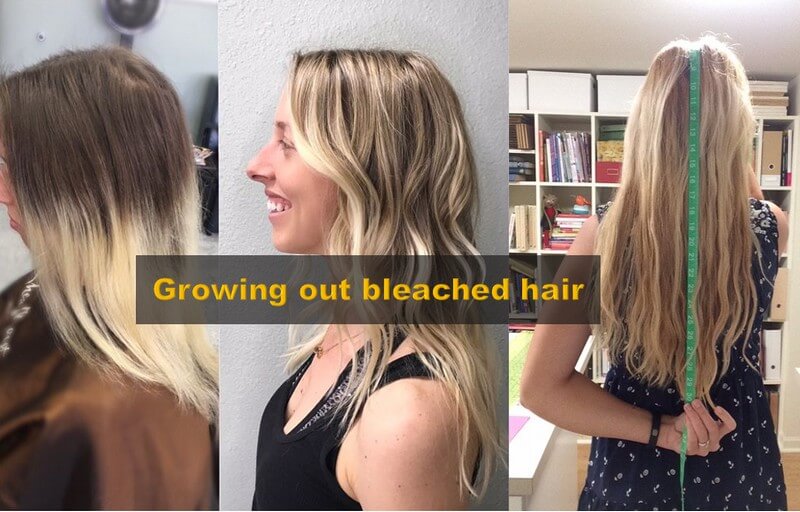 Growing out bleached hair 1 1