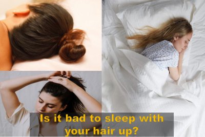Is it bad to sleep with your hair up 1
