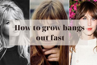 how to grow bangs out fast