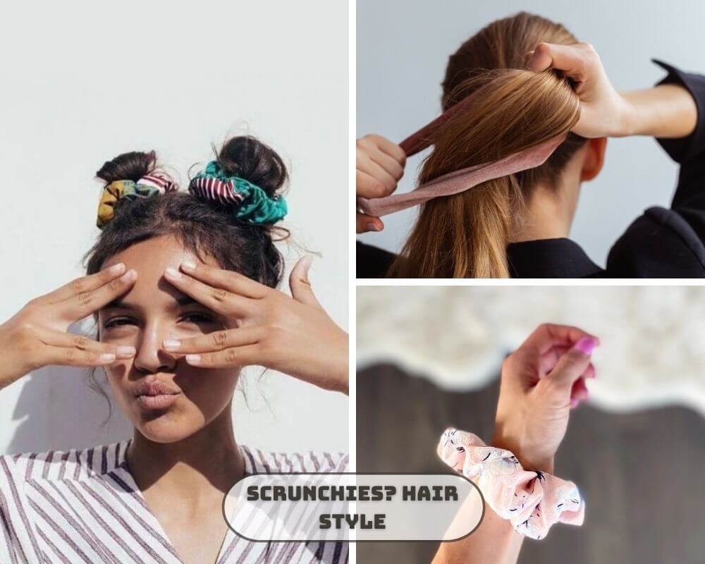 scrunchies hair style 2