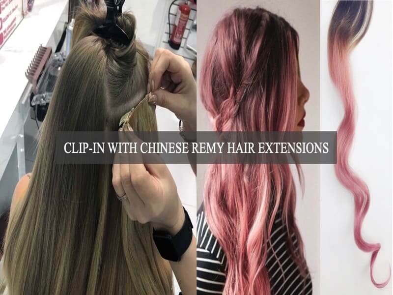 Clip-in-with-Chinese-remy-hair-extensions