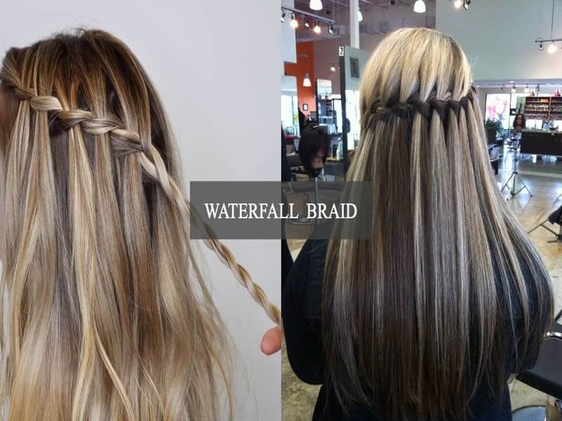 Waterfall-braid-of-Indian-hair-weaves