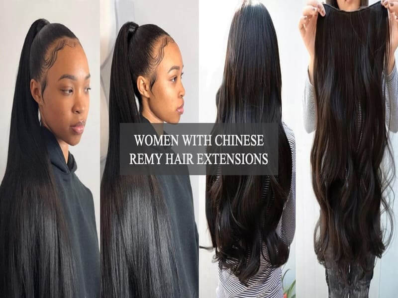 Women-with-Chinese-remy-hair-extensions