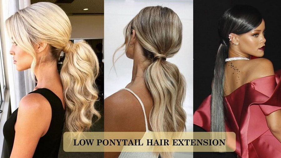 Low ponytail hairstyle