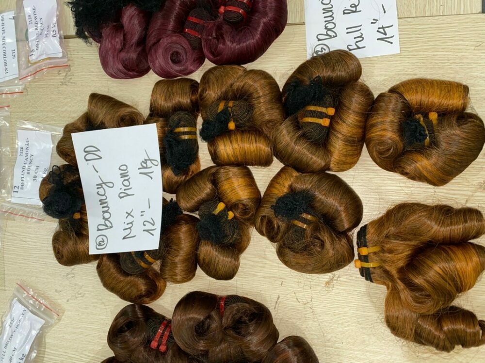 Wholesale Bouncy Curl Mix Piano Vietnamese Hair Weave