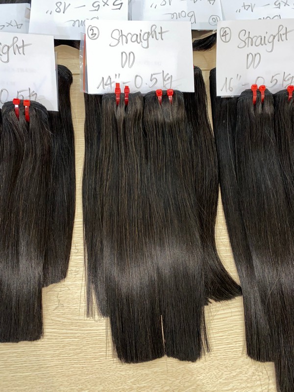 natural straight natural color hair weave 1