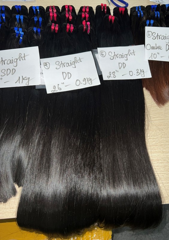natural straight natural color hair weave 3