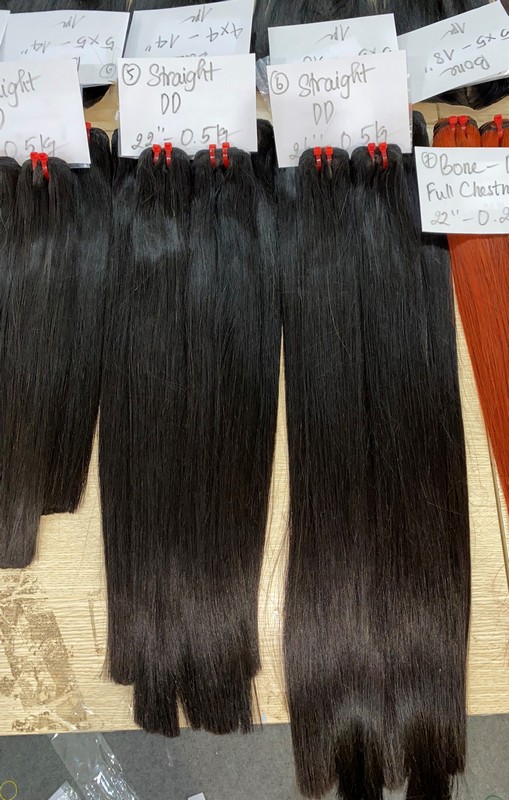 natural straight natural color hair weave 4