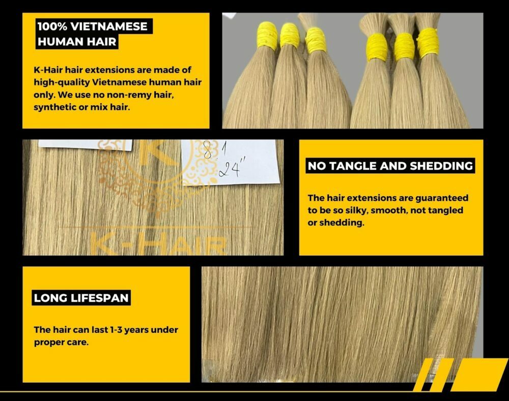 raw blond bundle vietnamese hair
