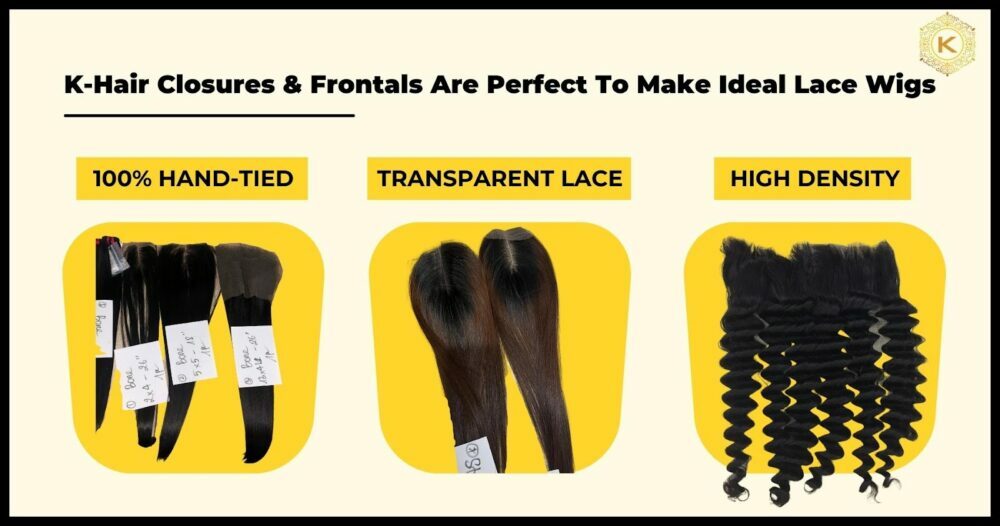The closures and frontals offered by K-Hair