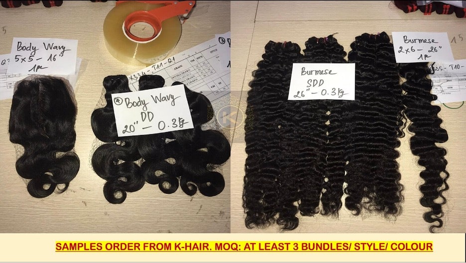 Rules of ordering sample hair from K-Hair Factory