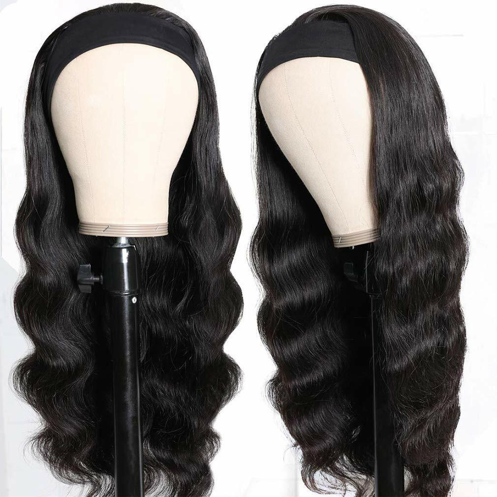 body wave natural color headband wigs 3
