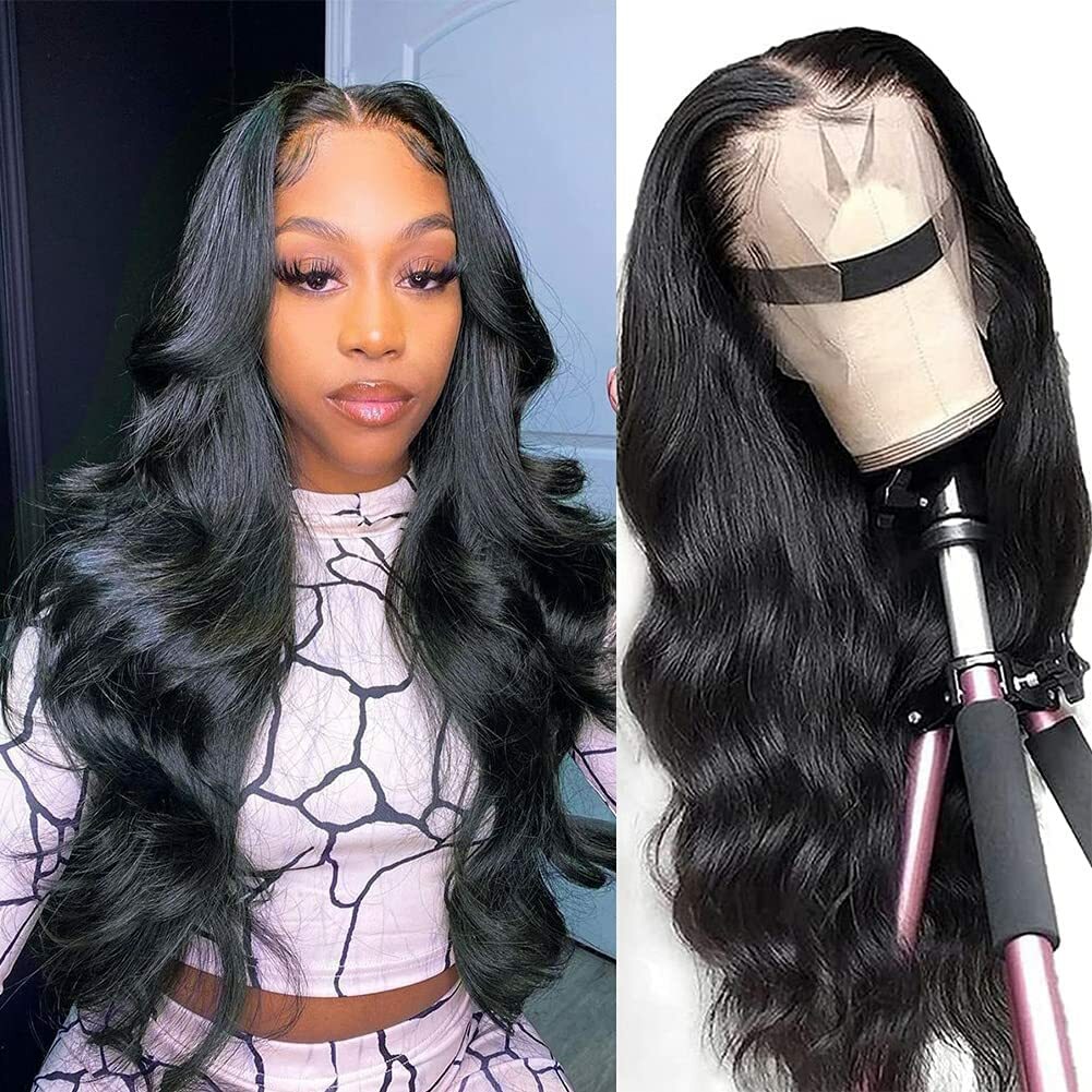 bouncy curl natural color full lace wigs 2