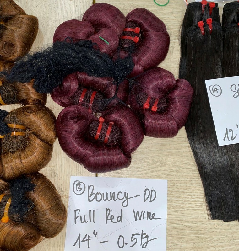 bouncy curl red wine hair weave 1 1