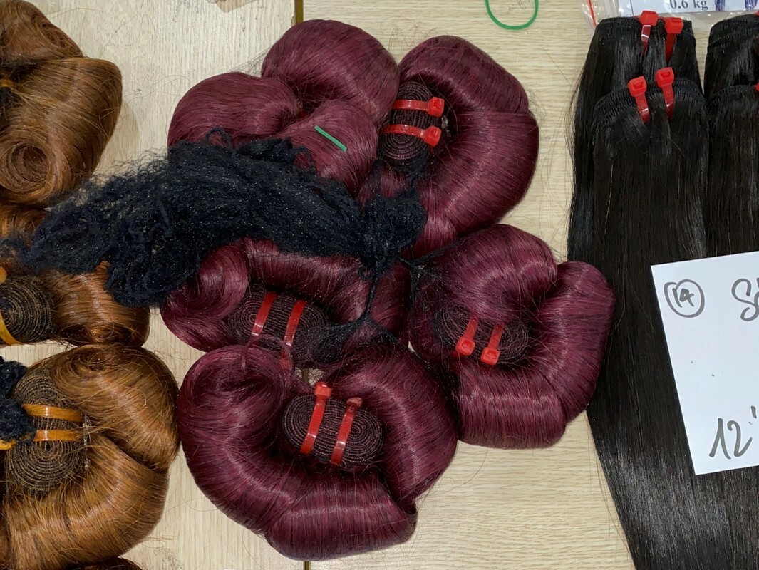bouncy curl red wine hair weave 2 1