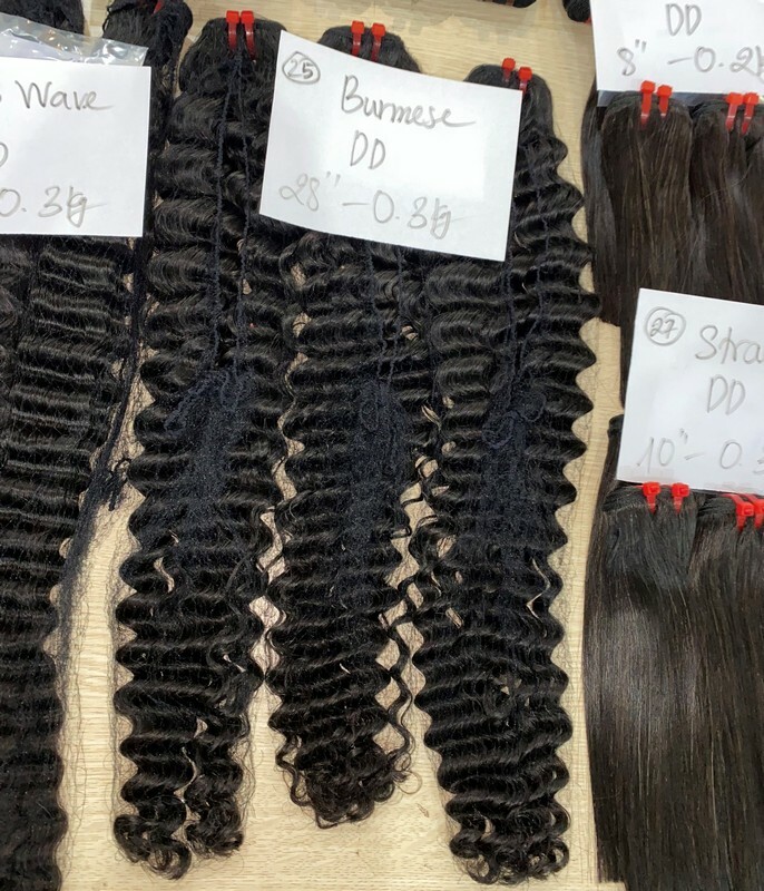 burmese curl natural color hair weave 3