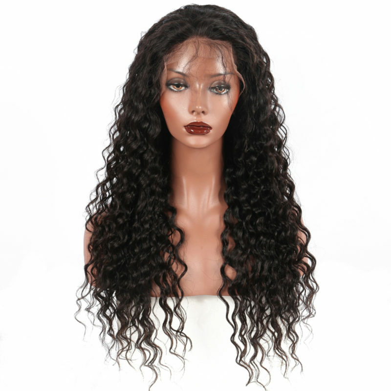 deep wave natural color lace closure wigs 3