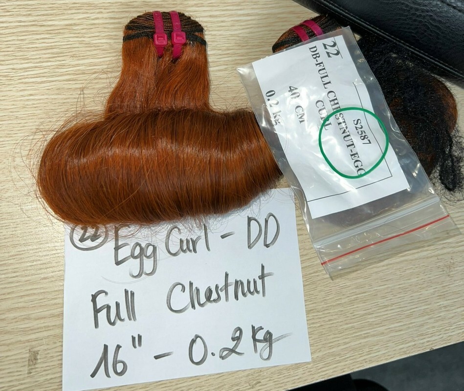 egg curl chestnut hair weave 1