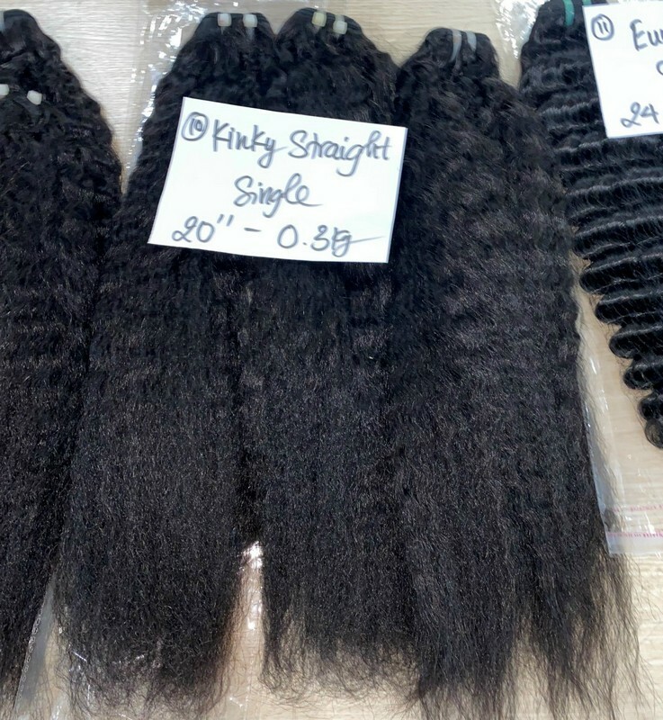 kinky straight hair weave 2